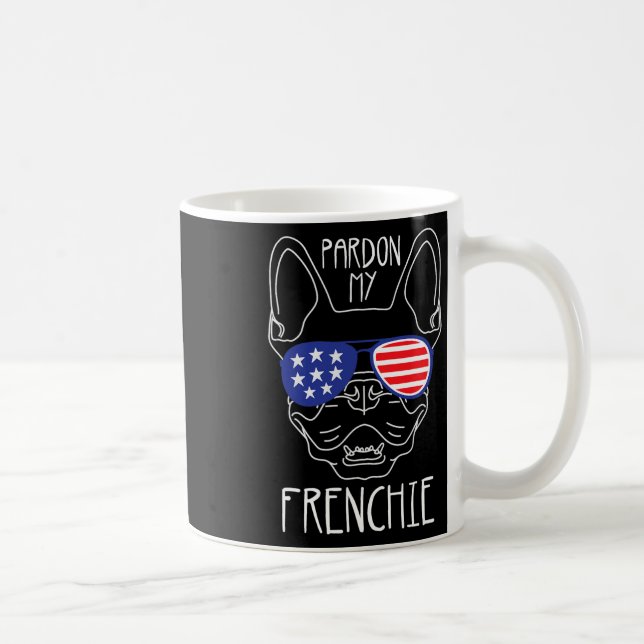 Mug Mon Frenchie - Drôle de Bouledogue Français Drapea (Droite)