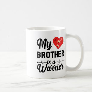 Mug Mon Frère Est Un Guerrier De L'Enfant Frère Consci