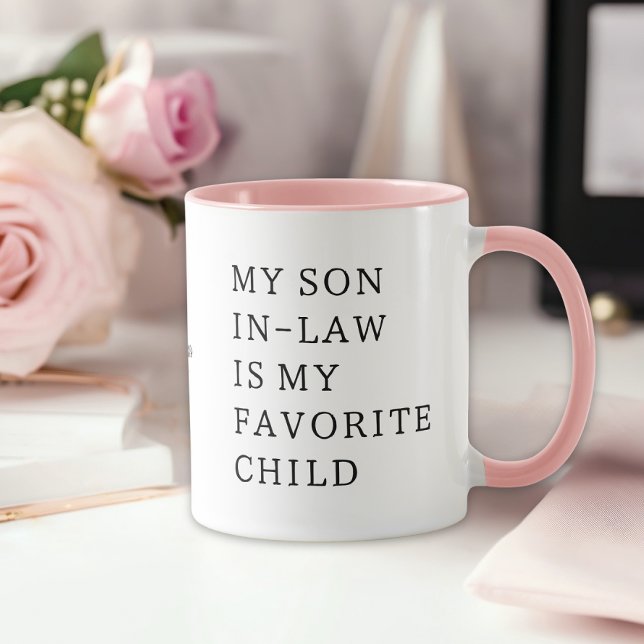 Mug Mon gendre est mon enfant préféré (Créateur téléchargé)