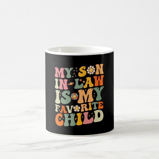 Mug Mon gendre est mon enfant préféré Rétro Groovy (Centre)