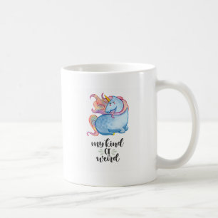 Mug Mon genre de licorne Bleue bizarre