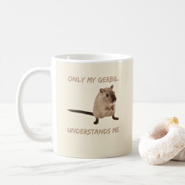 Mug Mon Gerbil me comprend drôle Gardien maman (Avec donut)