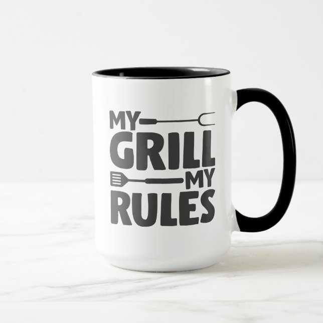 Mug Mon Grill mes règles (Droite)