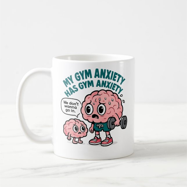Mug Mon Gym Anxiété A Gym Anxiété (Gauche)