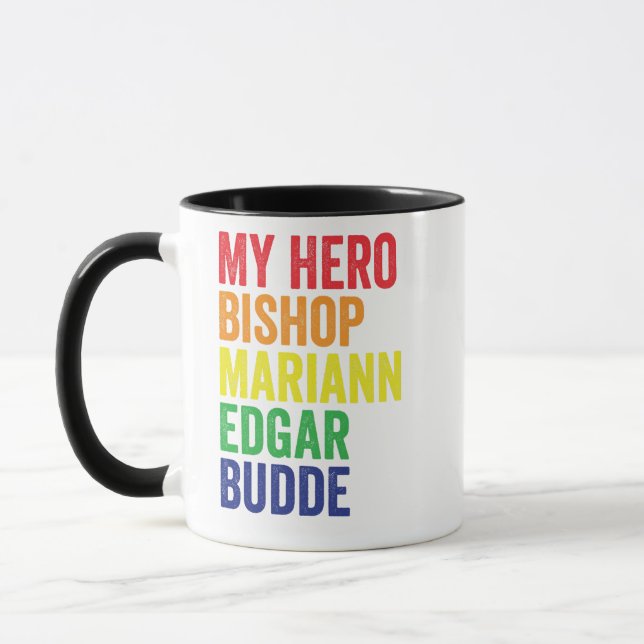 Mug Mon héros Mgr Mariann Edgar Budde Trans LGBT (Gauche)