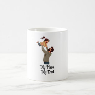 Mug Mon héros, mon père - Fête du Père Conception cade