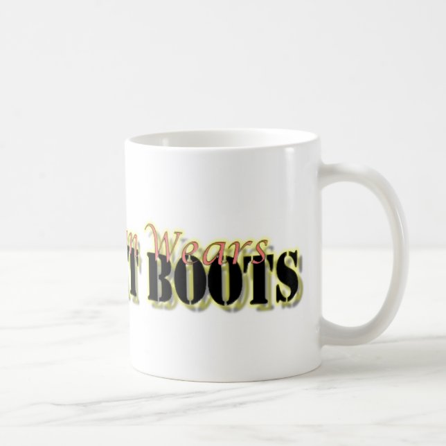 Mug Mon homme porte des bottes de combat (Droite)