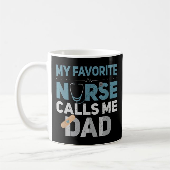 Mug Mon Infirmière Préférée M'Appelle Papa Les Pères D (Gauche)