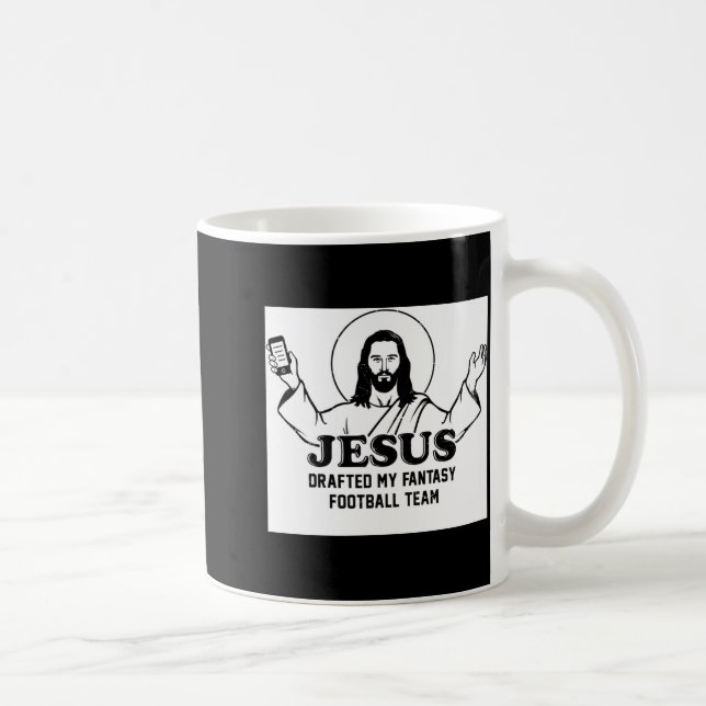 Mug Mon Jésus de maillot a drafté l'équipe de fantasy  (Droite)