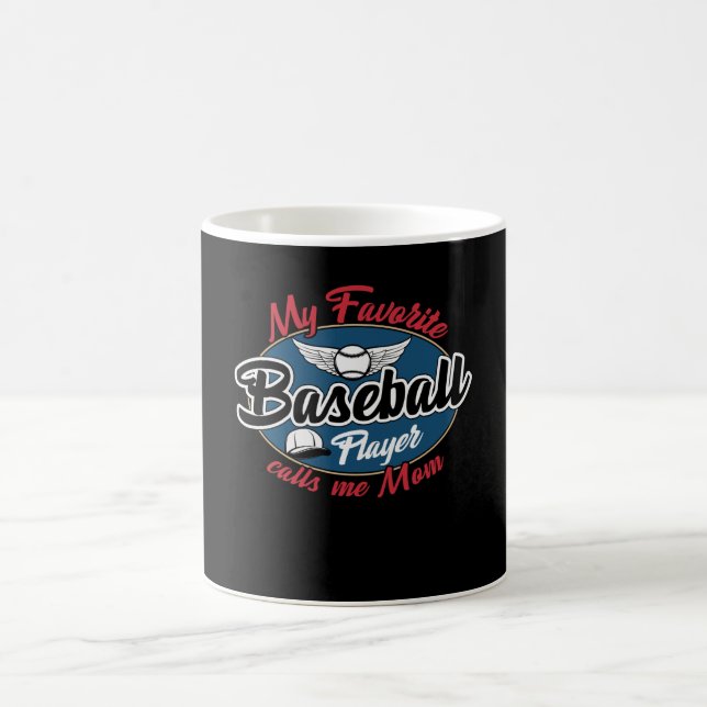 Mug Mon Joueur de Baseball Préféré M'appelle Maman (Centre)