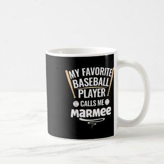 Mug Mon Joueur De Baseball Préféré M'Appelle Marmee
