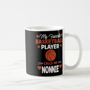 Mug Mon joueur de cricket préféré m'appelle Nonnie