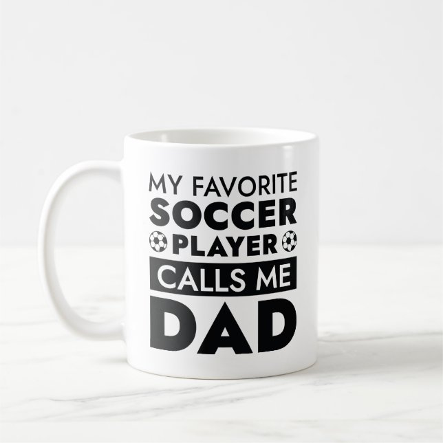 Mug Mon Joueur De Football Favori M'Appelle Papa (Gauche)