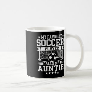 Mug Mon joueur de football préféré m'appelle Tante