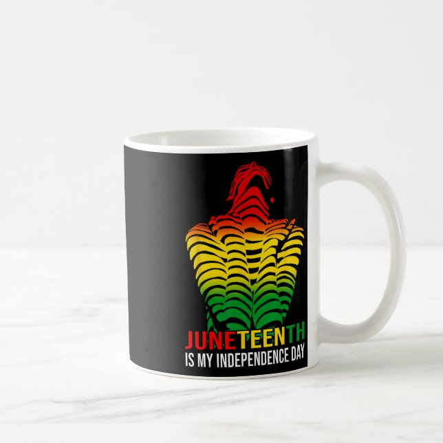 Mug Mon Jour de l'Indépendance Afro-Américain Africain (Droite)