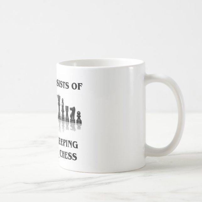 Mug Mon jour se compose manger, dormant jouant aux (Droite)