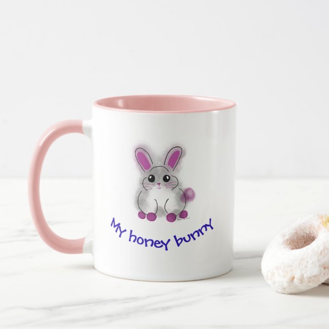 Mug Mon lapin de miel (Avec donut)