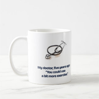 Mug Mon médecin a dit plus d'exercice Drôle Runner