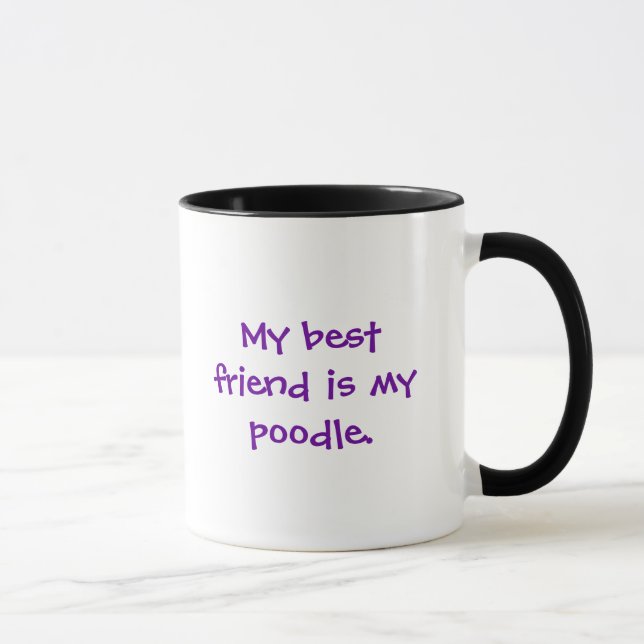 Mug Mon meilleur ami est mon caniche (Droite)