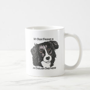 Mug Mon meilleur ami est un berger anglais noir et