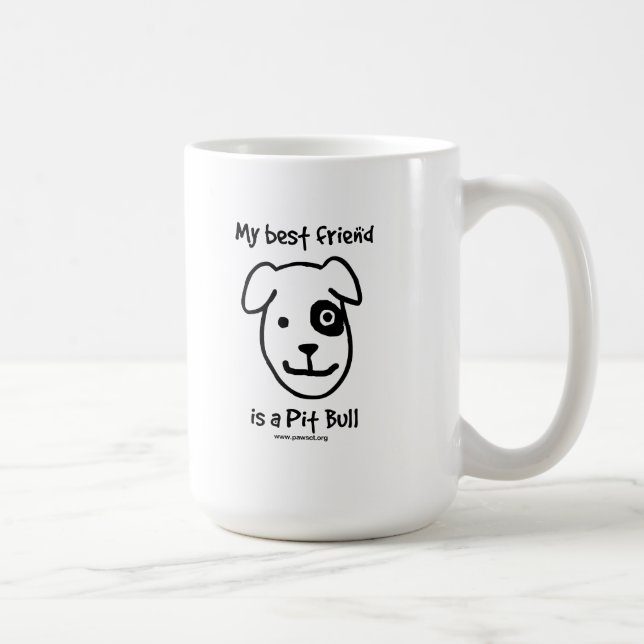 Mug Mon meilleur ami est un pitbull (Droite)