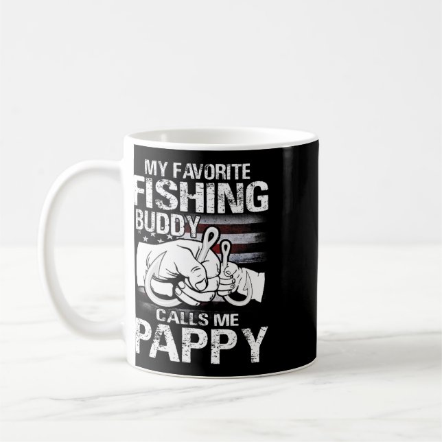Mug Mon meilleur compagnon de pêche m'appelle Pappy  (Gauche)