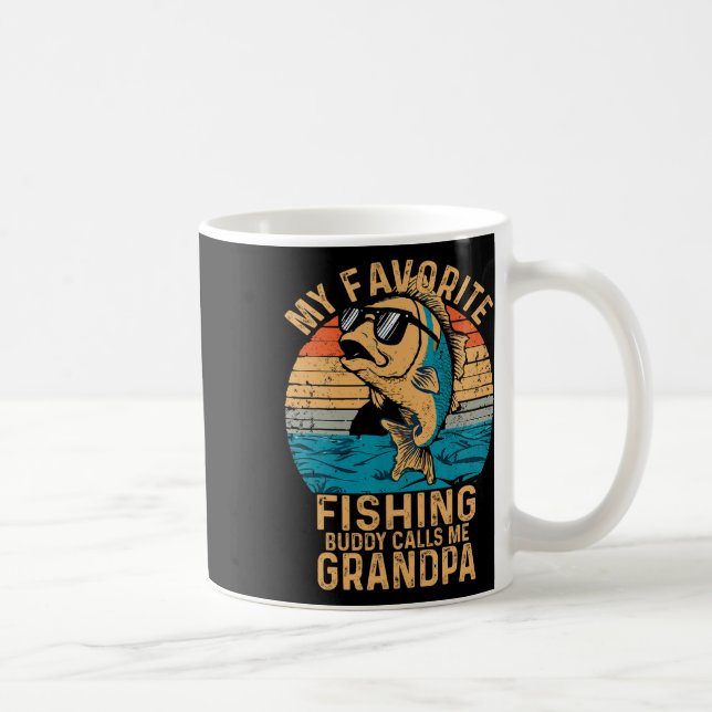 Mug Mon meilleur compagnon de pêche m'appelle Papy Drô (Droite)