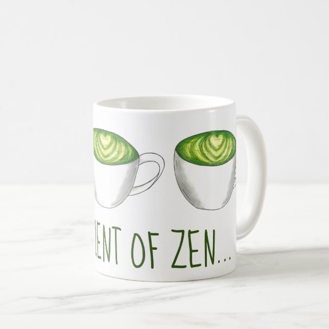 Mug Mon moment de Zen Matcha Green Tea Latte (Devant droit)