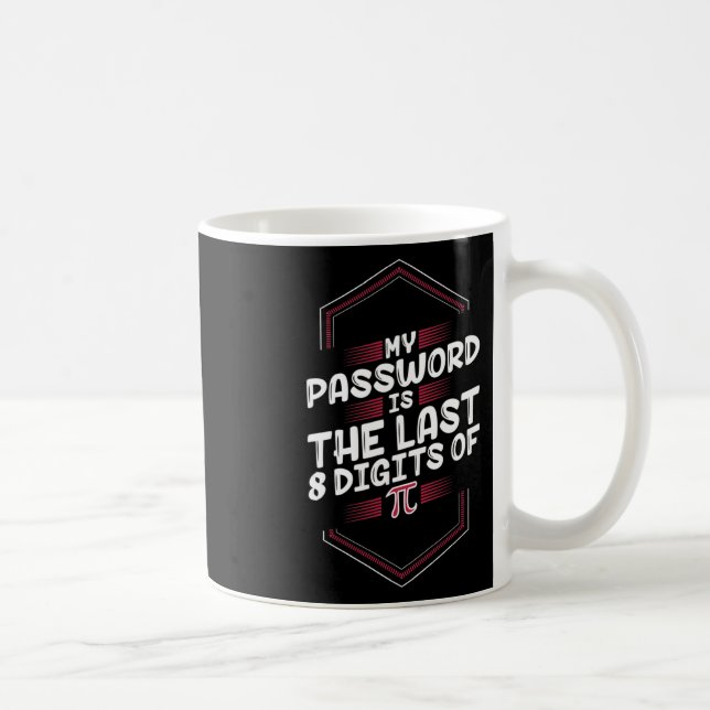 Mug Mon Mot Est Le Dernier 8 Chiffres De Pi - Pi Day (Droite)