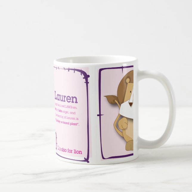 Mug Mon nom : Lauren (Droite)