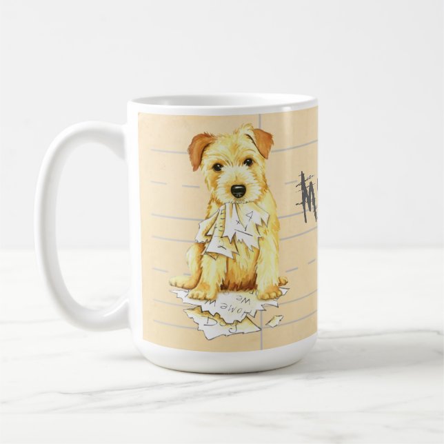 Mug Mon Norfolk Terrier A Mangé Mes Devoirs (Gauche)