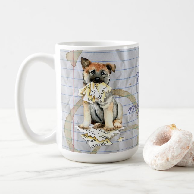 Mug Mon norvégien Elkhound a mangé mon plan de leçon (Avec donut)