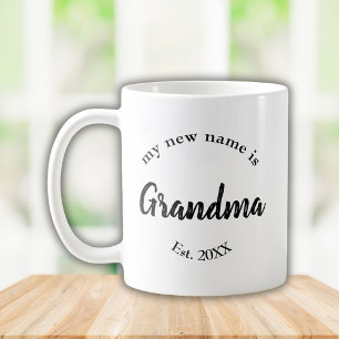 Mug Mon nouveau nom est Grandma New Grand-mère Est