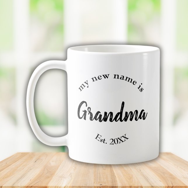 Mug Mon nouveau nom est Grandma New Grand-mère Est (Créateur téléchargé)
