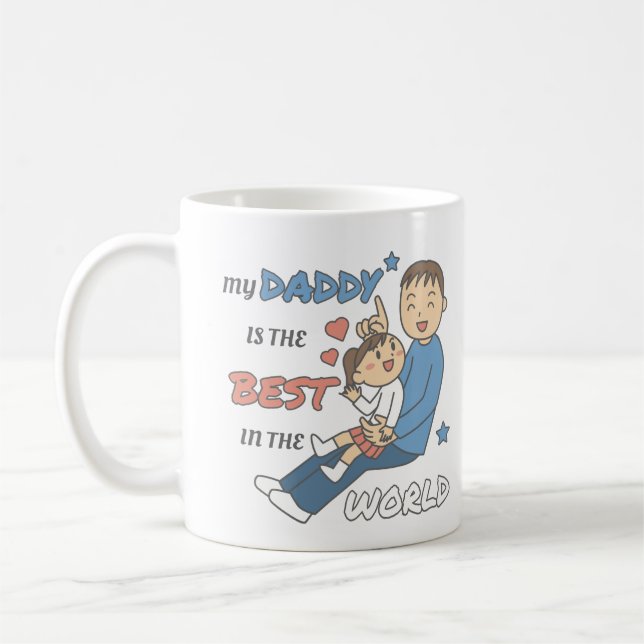 Mug Mon Papa Est La Meilleure Fête des pères Mignonne (Gauche)