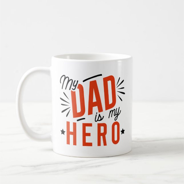 Mug Mon papa est mon héros (Gauche)