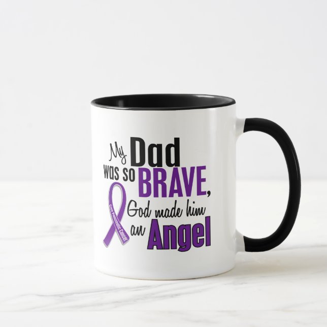 Mug Mon papa est un Cancer pancréatique d'ange (Droite)