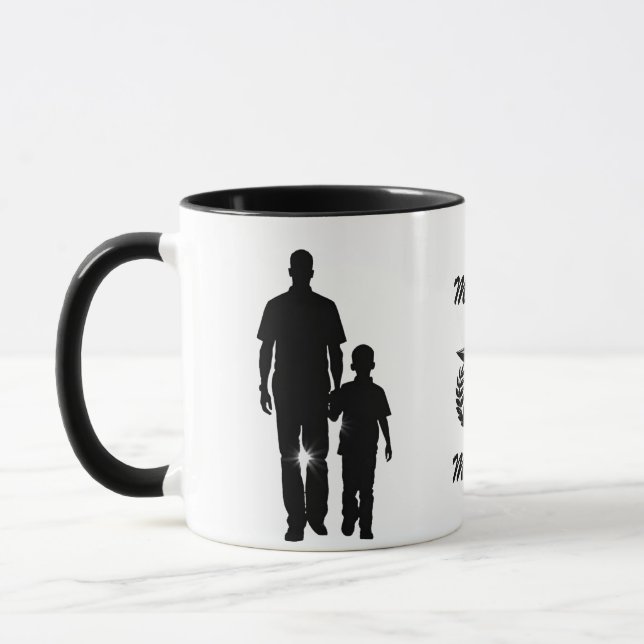 Mug Mon papa Mon héros Silhouette 11 oz (Gauche)