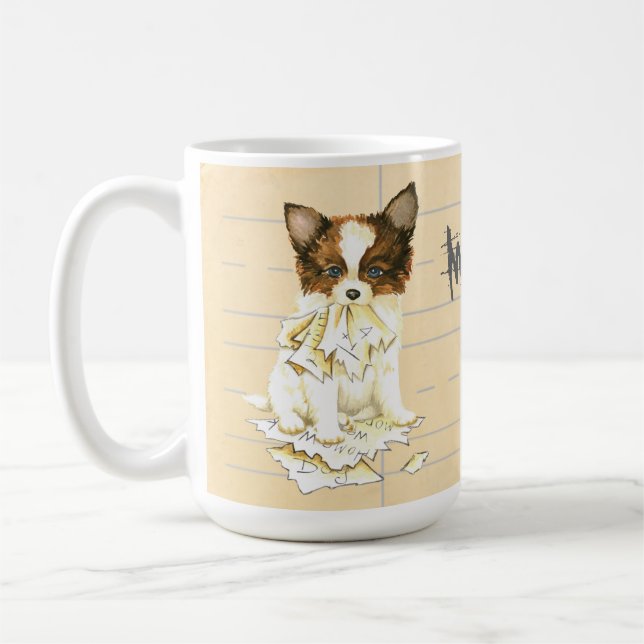 Mug Mon Papillon a mangé mes devoirs (Gauche)