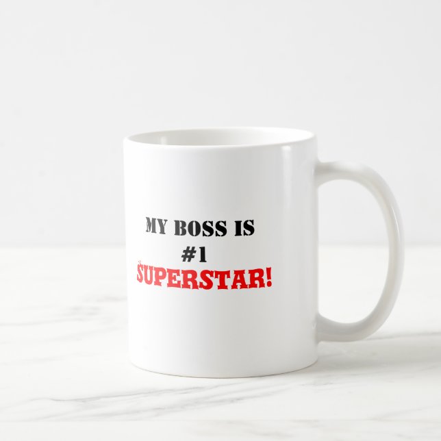 Mug Mon patron est le superstar #1 ! (Droite)