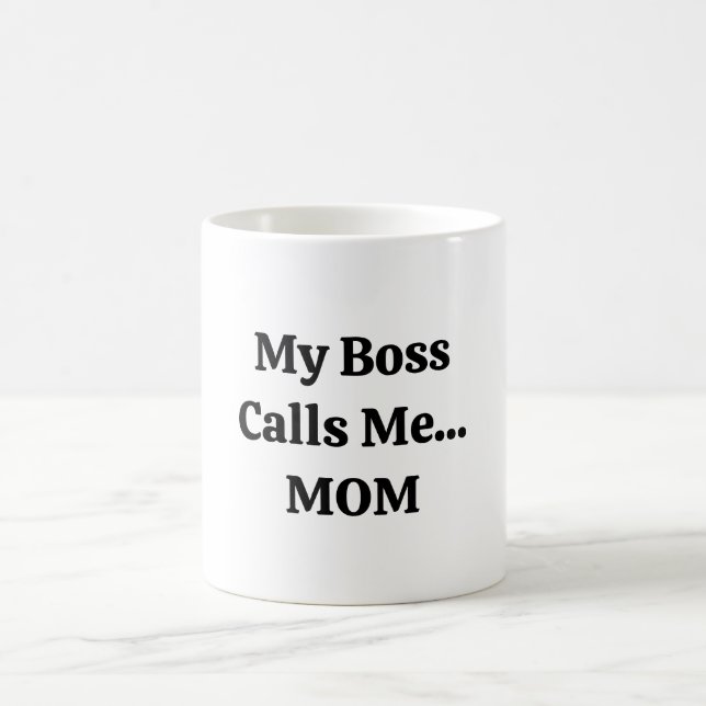 Mug Mon Patron m'appelle Fête de la Mère de maman (Centre)