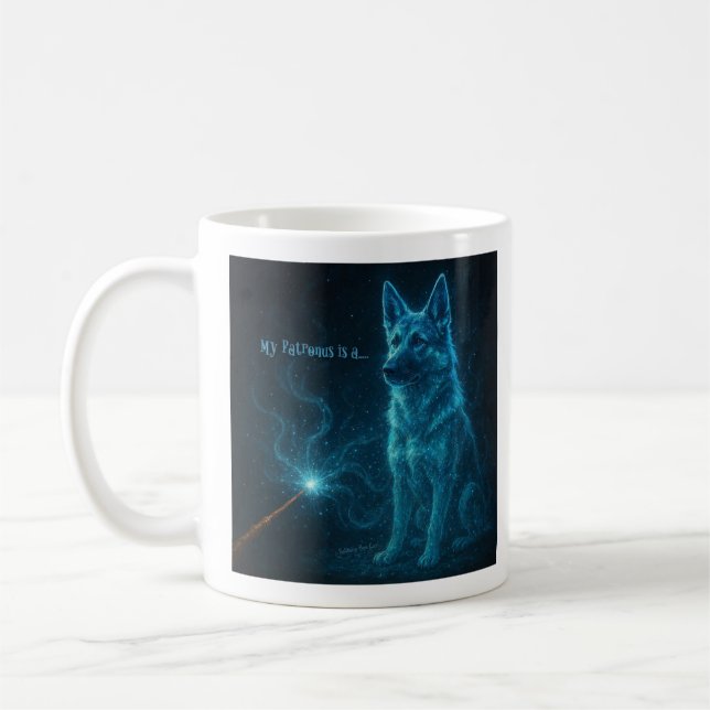 Mug Mon Patronus est un Berger Allemand (Gauche)