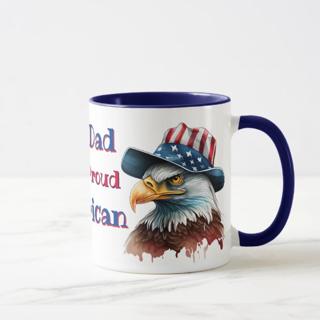 Mug Mon père est un Américain fier  (Droite)