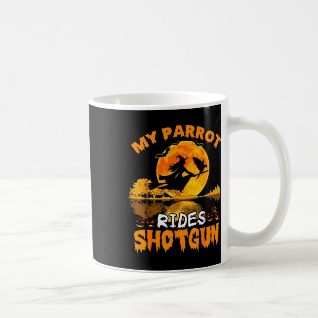 Mug Mon perroquet roule Shotgun sorcier volez Broomsti (Droite)