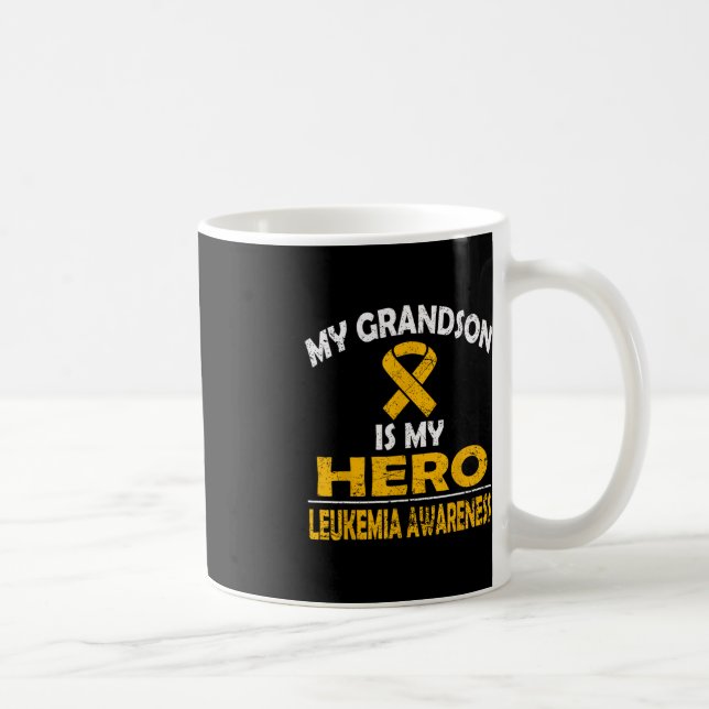 MUG MON PETIT-DÉJEUNER EST MON HÉROS LEUKEMIA CONSCIEN (Droite)