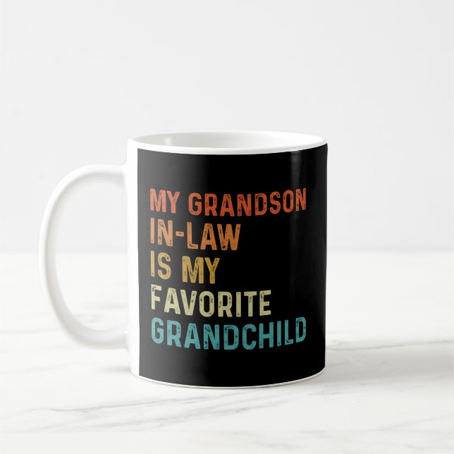 Mug Mon Petit-Fils En Droit Est Mon Petit-Enfant Préfé (Gauche)