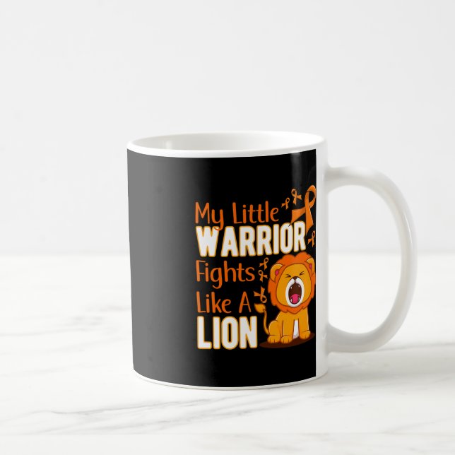 Mug Mon Petit Guerrier Se Batte Comme Un Lion Leukemia (Droite)
