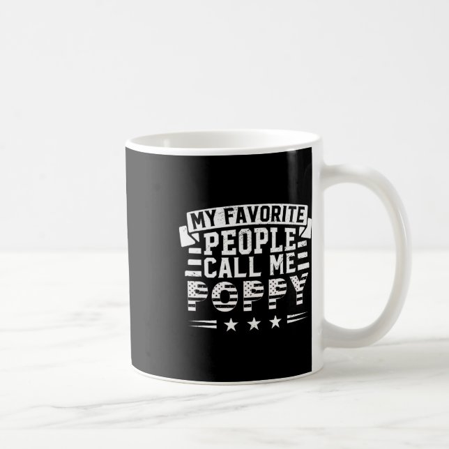 Mug Mon peuple favori me traite Poppy Funny Père's Da (Droite)