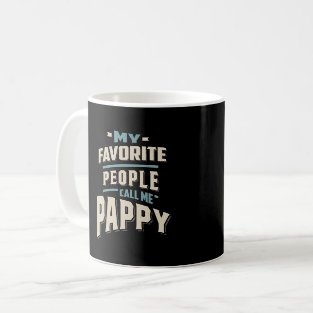 Mug Mon Peuple Préféré M'Appelle Pappy - Père Grand-Pè (Devant gauche)