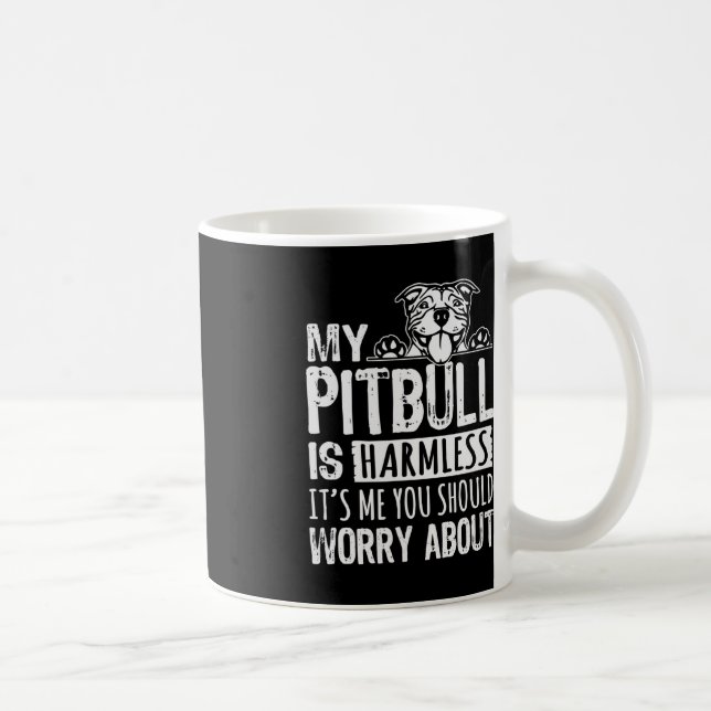 Mug Mon Pitbull est sans danger c'est moi que vous dev (Droite)